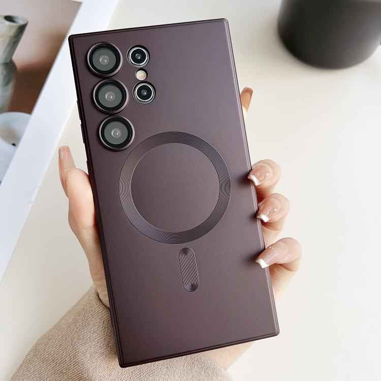 Metallic Paint Magsafe Liquid TPU Phone Case, For Samsung Galaxy S26+ 5G, For Samsung Galaxy S26 Ultra 5G, For Samsung Galaxy S26 5G, For Samsung Galaxy S25 5G, For Samsung Galaxy S25+ 5G, For Samsung Galaxy S25 Ultra 5G