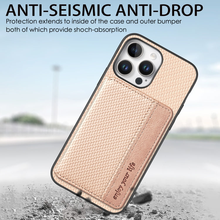 Carbon Fiber Magnetic Card Wallet RFID Blocking Phone Case