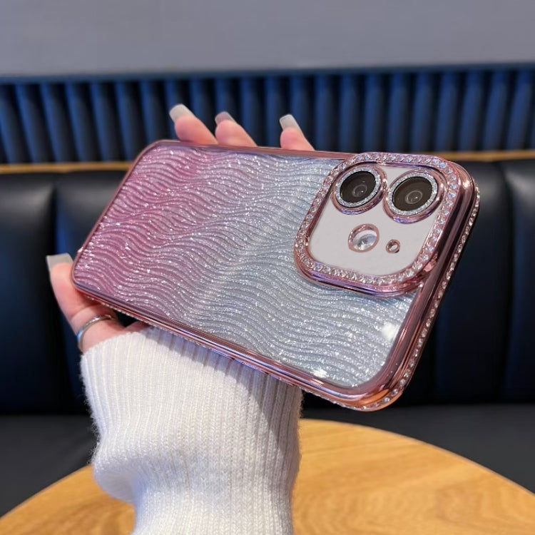 Diamond Water Ripple Gradient Glitter TPU Phone Case