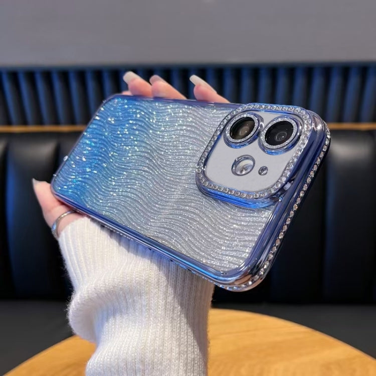 Diamond Water Ripple Gradient Glitter TPU Phone Case