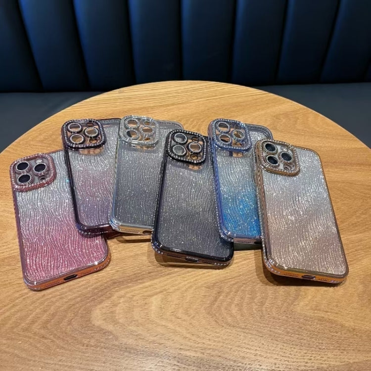 Diamond Water Ripple Gradient Glitter TPU Phone Case