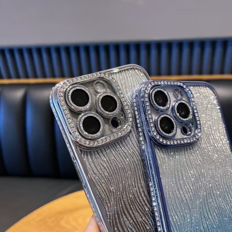 Diamond Water Ripple Gradient Glitter TPU Phone Case