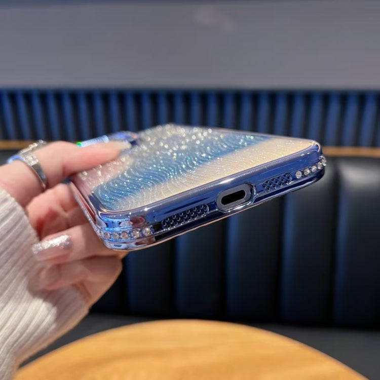 Diamond Water Ripple Gradient Glitter TPU Phone Case