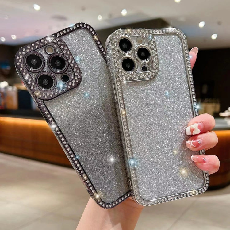 Diamond Gradient Glitter Plated TPU Phone Case
