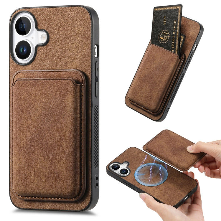 Retro Leather Card Bag Magnetic Phone Case