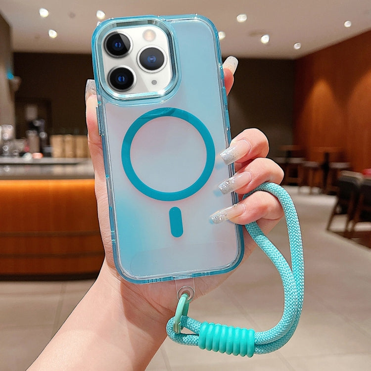 Bright Shadow  Magsafe Discoloration Phone Case with Wrist Strap