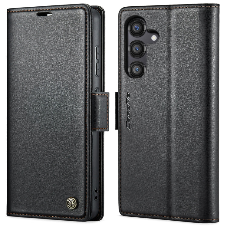 CaseMe 023 Butterfly Buckle Litchi Texture RFID Anti-theft Leather Phone Case, For Galaxy S25 Ultra 5G, For Galaxy S24 FE 5G