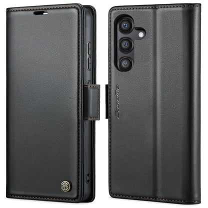 CaseMe 023 Butterfly Buckle Litchi Texture RFID Anti-theft Leather Phone Case, For Galaxy S25 Ultra 5G, For Galaxy S24 FE 5G