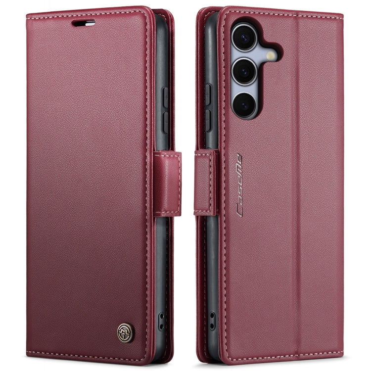 CaseMe 023 Butterfly Buckle Litchi Texture RFID Anti-theft Leather Phone Case, For Galaxy S25 FE 5G, For Galaxy Z Fold7, For Galaxy S25 Edge 5G, For Galaxy A56 5G, For Galaxy A26 5G, For Galaxy A36 5G, For Galaxy S25 5G, For Galaxy S25+ 5G