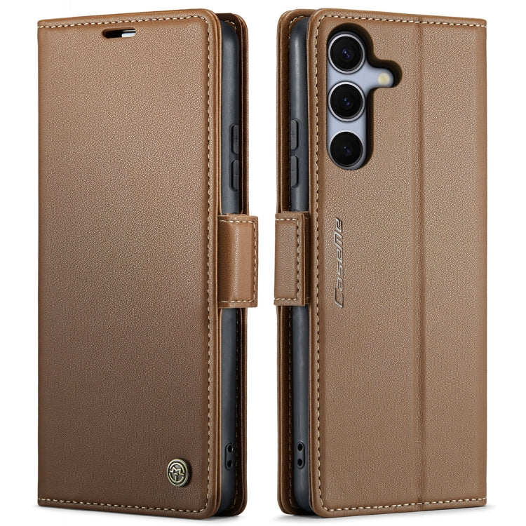 CaseMe 023 Butterfly Buckle Litchi Texture RFID Anti-theft Leather Phone Case, For Galaxy S25 FE 5G, For Galaxy Z Fold7, For Galaxy S25 Edge 5G, For Galaxy A56 5G, For Galaxy A26 5G, For Galaxy A36 5G, For Galaxy S25 5G, For Galaxy S25+ 5G