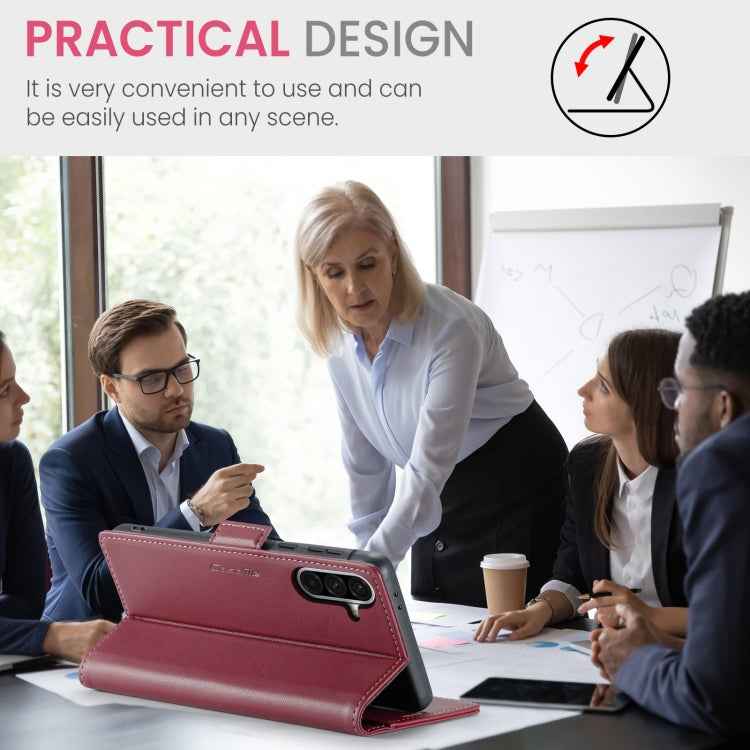 CaseMe 023 Butterfly Buckle Litchi Texture RFID Anti-theft Leather Phone Case, For Samsung Galaxy A36, For Samsung Galaxy S25 5G, For Samsung Galaxy S25+ 5G, For Samsung Galaxy S25 Ultra 5G, For Samsung Galaxy S24 FE 5G, For Samsung Galaxy A17