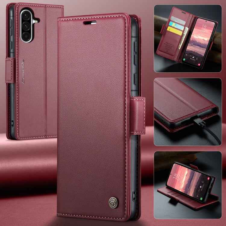 CaseMe 023 Butterfly Buckle Litchi Texture RFID Anti-theft Leather Phone Case, For Samsung Galaxy A36, For Samsung Galaxy S25 5G, For Samsung Galaxy S25+ 5G, For Samsung Galaxy S25 Ultra 5G, For Samsung Galaxy S24 FE 5G, For Samsung Galaxy A17