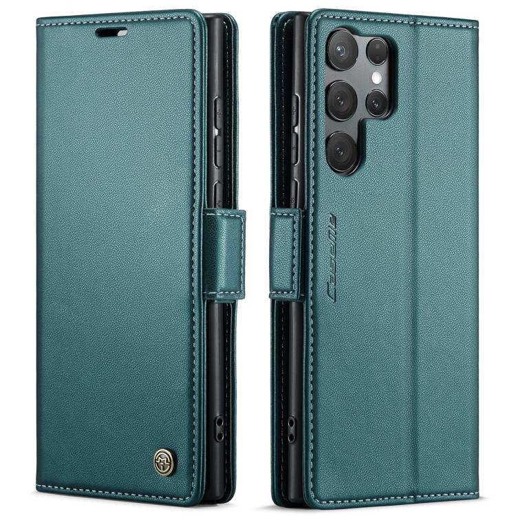 CaseMe 023 Butterfly Buckle Litchi Texture RFID Anti-theft Leather Phone Case, For Galaxy S25 Ultra 5G, For Galaxy S24 FE 5G