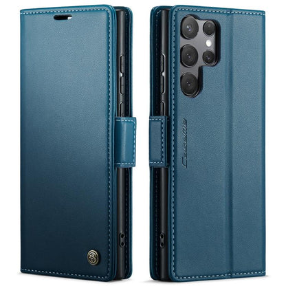 CaseMe 023 Butterfly Buckle Litchi Texture RFID Anti-theft Leather Phone Case, For Galaxy S25 Ultra 5G, For Galaxy S24 FE 5G