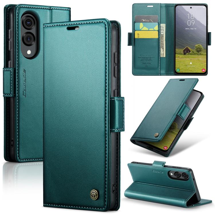 CaseMe 023 Butterfly Buckle Litchi Texture RFID Anti-theft Leather Phone Case, For Galaxy S25 FE 5G, For Galaxy Z Fold7, For Galaxy S25 Edge 5G, For Galaxy A56 5G, For Galaxy A26 5G, For Galaxy A36 5G, For Galaxy S25 5G, For Galaxy S25+ 5G