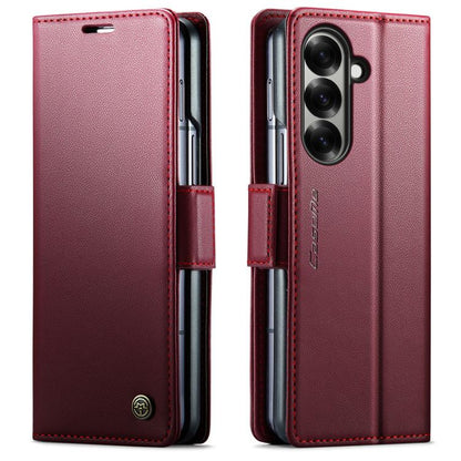 CaseMe 023 Butterfly Buckle Litchi Texture RFID Anti-theft Leather Phone Case, For Galaxy S25 FE 5G, For Galaxy Z Fold7, For Galaxy S25 Edge 5G, For Galaxy A56 5G, For Galaxy A26 5G, For Galaxy A36 5G, For Galaxy S25 5G, For Galaxy S25+ 5G