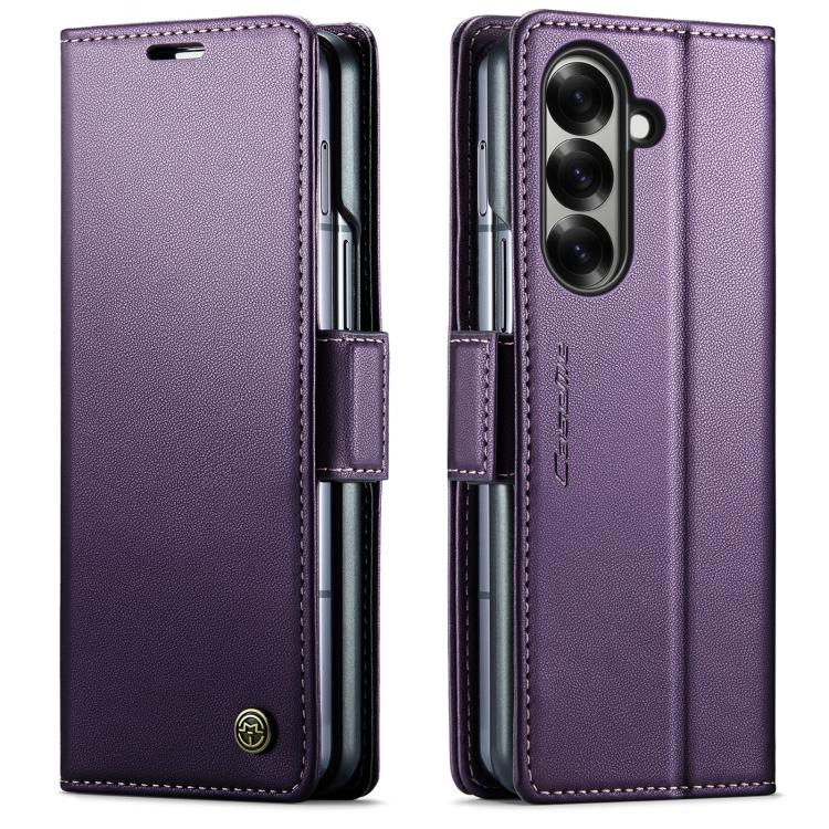 CaseMe 023 Butterfly Buckle Litchi Texture RFID Anti-theft Leather Phone Case, For Galaxy S25 FE 5G, For Galaxy Z Fold7, For Galaxy S25 Edge 5G, For Galaxy A56 5G, For Galaxy A26 5G, For Galaxy A36 5G, For Galaxy S25 5G, For Galaxy S25+ 5G