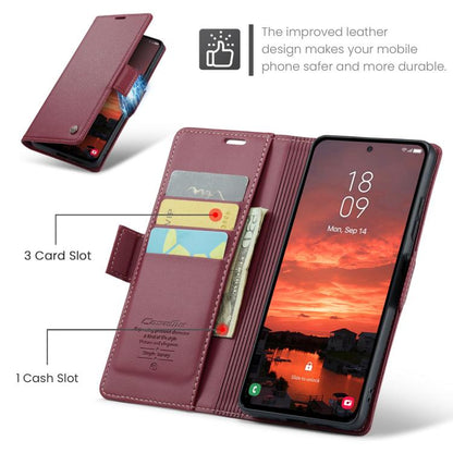 CaseMe 023 Butterfly Buckle Litchi Texture RFID Anti-theft Leather Phone Case, For Galaxy S25 FE 5G, For Galaxy Z Fold7, For Galaxy S25 Edge 5G, For Galaxy A56 5G, For Galaxy A26 5G, For Galaxy A36 5G, For Galaxy S25 5G, For Galaxy S25+ 5G