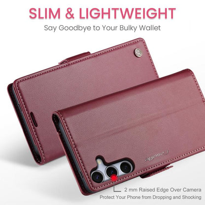 CaseMe 023 Butterfly Buckle Litchi Texture RFID Anti-theft Leather Phone Case, For Galaxy S25 FE 5G, For Galaxy Z Fold7, For Galaxy S25 Edge 5G, For Galaxy A56 5G, For Galaxy A26 5G, For Galaxy A36 5G, For Galaxy S25 5G, For Galaxy S25+ 5G