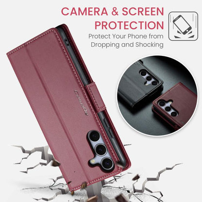 CaseMe 023 Butterfly Buckle Litchi Texture RFID Anti-theft Leather Phone Case, For Galaxy S25 FE 5G, For Galaxy Z Fold7, For Galaxy S25 Edge 5G, For Galaxy A56 5G, For Galaxy A26 5G, For Galaxy A36 5G, For Galaxy S25 5G, For Galaxy S25+ 5G