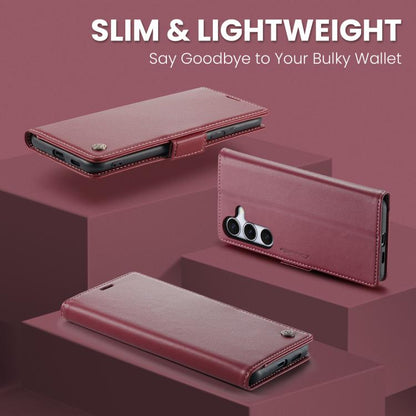 CaseMe 023 Butterfly Buckle Litchi Texture RFID Anti-theft Leather Phone Case, For Galaxy S25 FE 5G, For Galaxy Z Fold7, For Galaxy S25 Edge 5G, For Galaxy A56 5G, For Galaxy A26 5G, For Galaxy A36 5G, For Galaxy S25 5G, For Galaxy S25+ 5G
