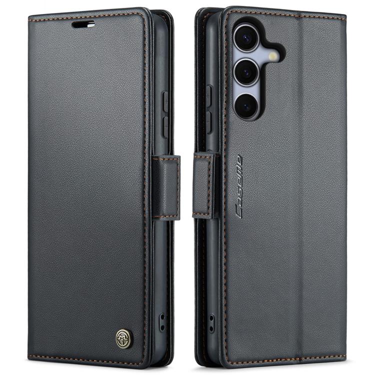 CaseMe 023 Butterfly Buckle Litchi Texture RFID Anti-theft Leather Phone Case, For Galaxy S25 FE 5G, For Galaxy Z Fold7, For Galaxy S25 Edge 5G, For Galaxy A56 5G, For Galaxy A26 5G, For Galaxy A36 5G, For Galaxy S25 5G, For Galaxy S25+ 5G