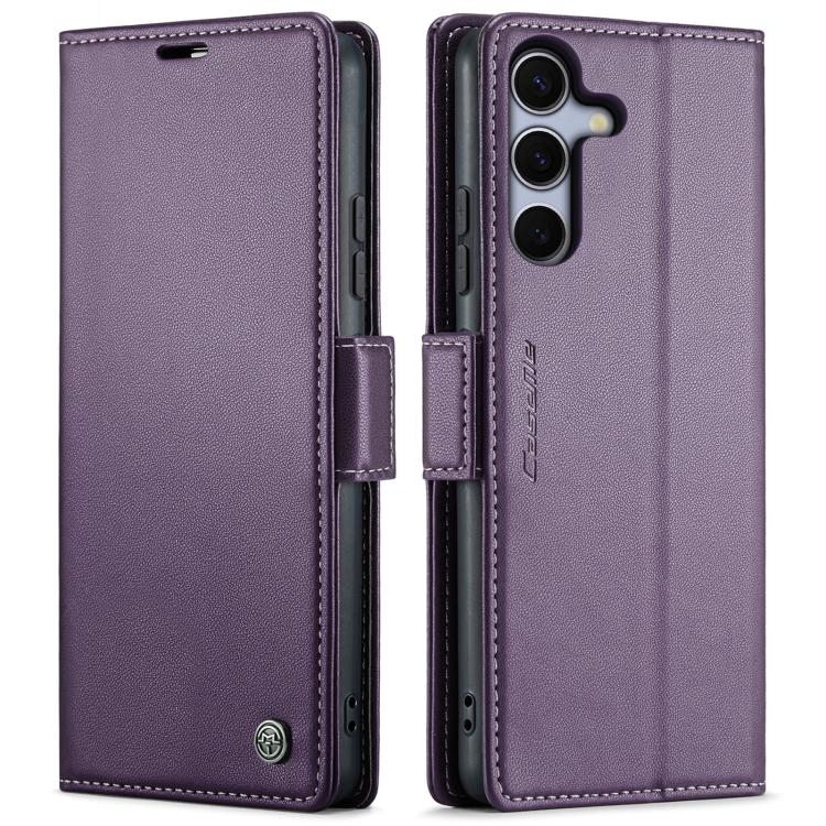 CaseMe 023 Butterfly Buckle Litchi Texture RFID Anti-theft Leather Phone Case, For Galaxy S25 FE 5G, For Galaxy Z Fold7, For Galaxy S25 Edge 5G, For Galaxy A56 5G, For Galaxy A26 5G, For Galaxy A36 5G, For Galaxy S25 5G, For Galaxy S25+ 5G