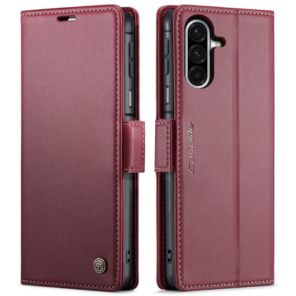 CaseMe 023 Butterfly Buckle Litchi Texture RFID Anti-theft Leather Phone Case, For Galaxy A17 / A18, For Galaxy S26 FE 5G, For Galaxy S26+ 5G, For Galaxy S26 Ultra 5G, For Galaxy S26 5G, For Galaxy A57 5G, For Galaxy A37 5G, For Galaxy A27 5G