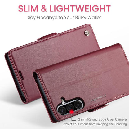 CaseMe 023 Butterfly Buckle Litchi Texture RFID Anti-theft Leather Phone Case, For Galaxy A17 / A18, For Galaxy S26 FE 5G, For Galaxy S26+ 5G, For Galaxy S26 Ultra 5G, For Galaxy S26 5G, For Galaxy A57 5G, For Galaxy A37 5G, For Galaxy A27 5G