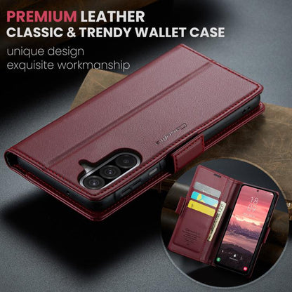 CaseMe 023 Butterfly Buckle Litchi Texture RFID Anti-theft Leather Phone Case, For Galaxy A17 / A18, For Galaxy S26 FE 5G, For Galaxy S26+ 5G, For Galaxy S26 Ultra 5G, For Galaxy S26 5G, For Galaxy A57 5G, For Galaxy A37 5G, For Galaxy A27 5G