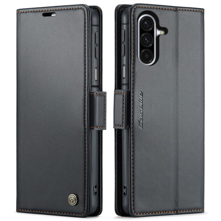 CaseMe 023 Butterfly Buckle Litchi Texture RFID Anti-theft Leather Phone Case, For Galaxy A17 / A18, For Galaxy S26 FE 5G, For Galaxy S26+ 5G, For Galaxy S26 Ultra 5G, For Galaxy S26 5G, For Galaxy A57 5G, For Galaxy A37 5G, For Galaxy A27 5G