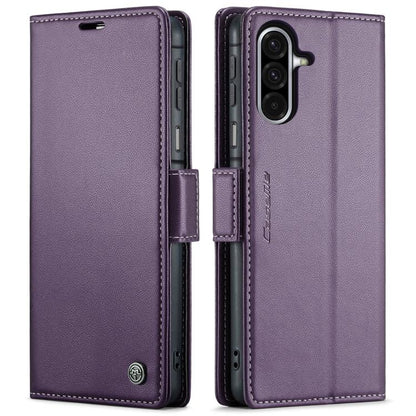 CaseMe 023 Butterfly Buckle Litchi Texture RFID Anti-theft Leather Phone Case, For Galaxy A17 / A18, For Galaxy S26 FE 5G, For Galaxy S26+ 5G, For Galaxy S26 Ultra 5G, For Galaxy S26 5G, For Galaxy A57 5G, For Galaxy A37 5G, For Galaxy A27 5G