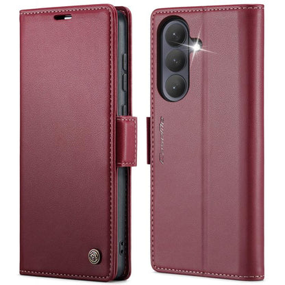 CaseMe 023 Butterfly Buckle Litchi Texture RFID Anti-theft Leather Phone Case, For Galaxy A17 / A18, For Galaxy S26 FE 5G, For Galaxy S26+ 5G, For Galaxy S26 Ultra 5G, For Galaxy S26 5G, For Galaxy A57 5G, For Galaxy A37 5G, For Galaxy A27 5G