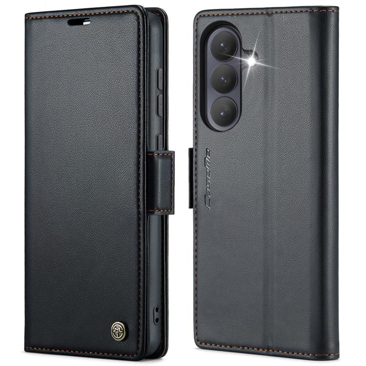 CaseMe 023 Butterfly Buckle Litchi Texture RFID Anti-theft Leather Phone Case, For Galaxy A17 / A18, For Galaxy S26 FE 5G, For Galaxy S26+ 5G, For Galaxy S26 Ultra 5G, For Galaxy S26 5G, For Galaxy A57 5G, For Galaxy A37 5G, For Galaxy A27 5G