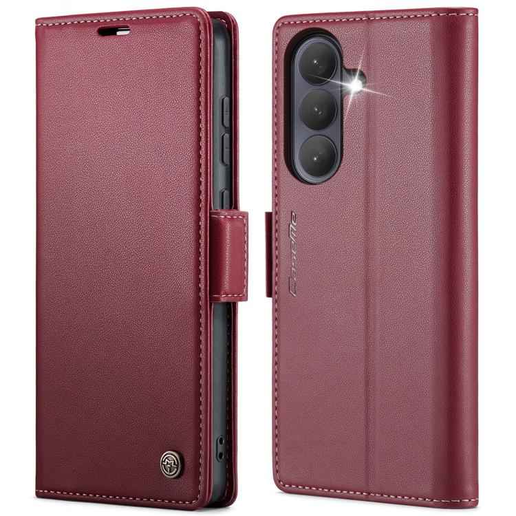 CaseMe 023 Butterfly Buckle Litchi Texture RFID Anti-theft Leather Phone Case, For Samsung Galaxy S26+ 5G, For Samsung Galaxy S26 Ultra 5G, For Samsung Galaxy S26 5G, For Samsung Galaxy S25 FE 5G, For Samsung Galaxy Z Fold7, For Samsung Galaxy S25 Edge...