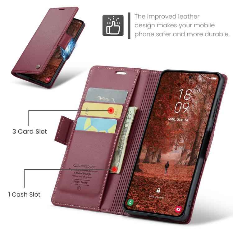 CaseMe 023 Butterfly Buckle Litchi Texture RFID Anti-theft Leather Phone Case, For Samsung Galaxy S26+ 5G, For Samsung Galaxy S26 Ultra 5G, For Samsung Galaxy S26 5G, For Samsung Galaxy S25 FE 5G, For Samsung Galaxy Z Fold7, For Samsung Galaxy S25 Edge...