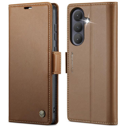 CaseMe 023 Butterfly Buckle Litchi Texture RFID Anti-theft Leather Phone Case, For Galaxy A17 / A18, For Galaxy S26 FE 5G, For Galaxy S26+ 5G, For Galaxy S26 Ultra 5G, For Galaxy S26 5G, For Galaxy A57 5G, For Galaxy A37 5G, For Galaxy A27 5G