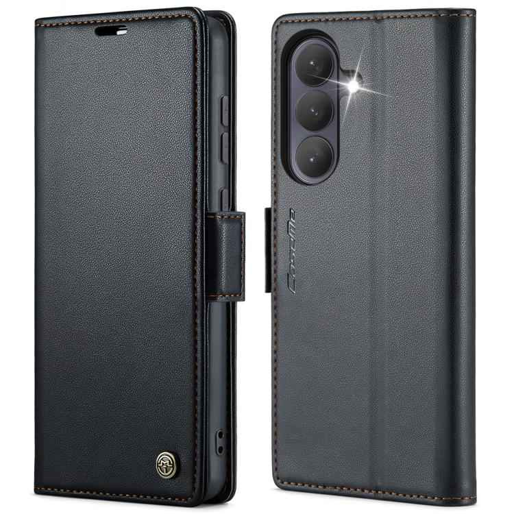 CaseMe 023 Butterfly Buckle Litchi Texture RFID Anti-theft Leather Phone Case, For Samsung Galaxy S26+ 5G, For Samsung Galaxy S26 Ultra 5G, For Samsung Galaxy S26 5G, For Samsung Galaxy S25 FE 5G, For Samsung Galaxy Z Fold7, For Samsung Galaxy S25 Edge...
