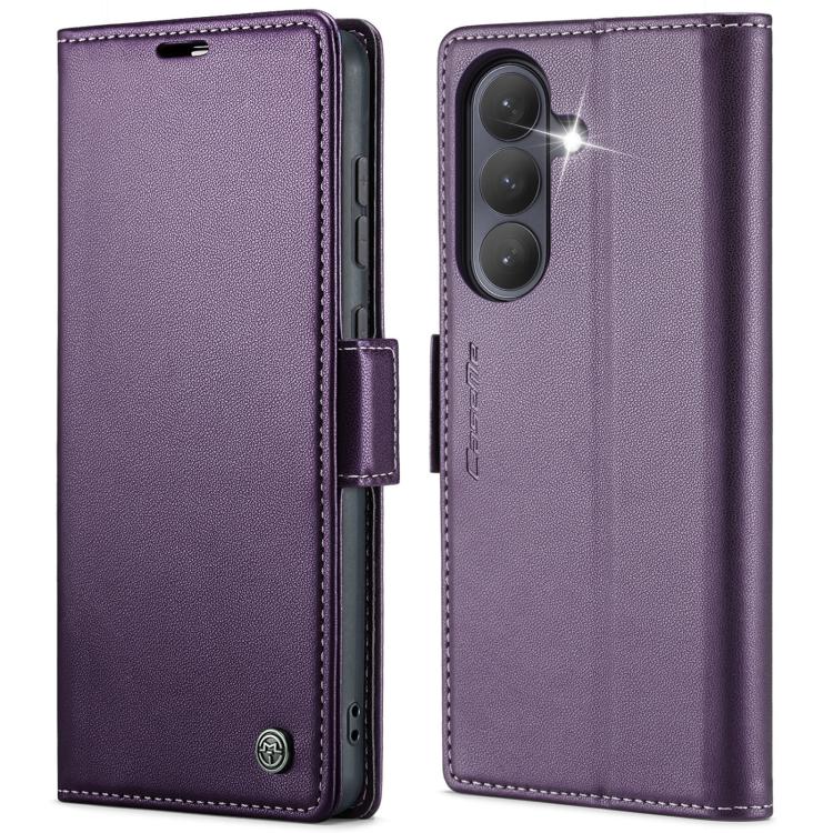 CaseMe 023 Butterfly Buckle Litchi Texture RFID Anti-theft Leather Phone Case, For Galaxy A17 / A18, For Galaxy S26 FE 5G, For Galaxy S26+ 5G, For Galaxy S26 Ultra 5G, For Galaxy S26 5G, For Galaxy A57 5G, For Galaxy A37 5G, For Galaxy A27 5G
