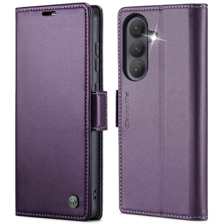 CaseMe 023 Butterfly Buckle Litchi Texture RFID Anti-theft Leather Phone Case, For Samsung Galaxy S26+ 5G, For Samsung Galaxy S26 Ultra 5G, For Samsung Galaxy S26 5G, For Samsung Galaxy S25 FE 5G, For Samsung Galaxy Z Fold7, For Samsung Galaxy S25 Edge...
