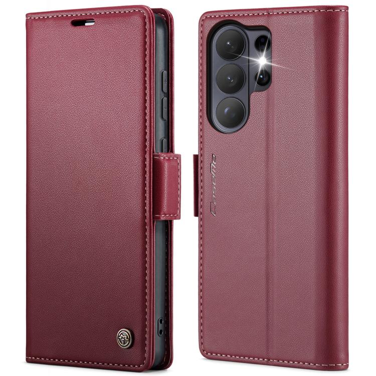 CaseMe 023 Butterfly Buckle Litchi Texture RFID Anti-theft Leather Phone Case, For Galaxy A17 / A18, For Galaxy S26 FE 5G, For Galaxy S26+ 5G, For Galaxy S26 Ultra 5G, For Galaxy S26 5G, For Galaxy A57 5G, For Galaxy A37 5G, For Galaxy A27 5G
