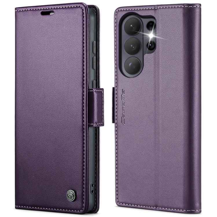 CaseMe 023 Butterfly Buckle Litchi Texture RFID Anti-theft Leather Phone Case, For Samsung Galaxy S26+ 5G, For Samsung Galaxy S26 Ultra 5G, For Samsung Galaxy S26 5G, For Samsung Galaxy S25 FE 5G, For Samsung Galaxy Z Fold7, For Samsung Galaxy S25 Edge...