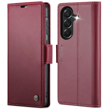 CaseMe 023 Butterfly Buckle Litchi Texture RFID Anti-theft Leather Phone Case, For Galaxy A17 / A18, For Galaxy S26 FE 5G, For Galaxy S26+ 5G, For Galaxy S26 Ultra 5G, For Galaxy S26 5G, For Galaxy A57 5G, For Galaxy A37 5G, For Galaxy A27 5G