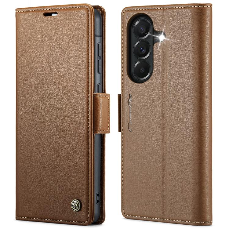 CaseMe 023 Butterfly Buckle Litchi Texture RFID Anti-theft Leather Phone Case, For Galaxy A17 / A18, For Galaxy S26 FE 5G, For Galaxy S26+ 5G, For Galaxy S26 Ultra 5G, For Galaxy S26 5G, For Galaxy A57 5G, For Galaxy A37 5G, For Galaxy A27 5G