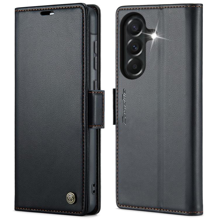 CaseMe 023 Butterfly Buckle Litchi Texture RFID Anti-theft Leather Phone Case, For Galaxy A17 / A18, For Galaxy S26 FE 5G, For Galaxy S26+ 5G, For Galaxy S26 Ultra 5G, For Galaxy S26 5G, For Galaxy A57 5G, For Galaxy A37 5G, For Galaxy A27 5G