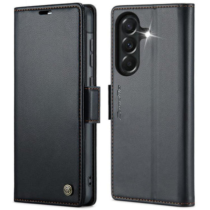 CaseMe 023 Butterfly Buckle Litchi Texture RFID Anti-theft Leather Phone Case, For Galaxy A17 / A18, For Galaxy S26 FE 5G, For Galaxy S26+ 5G, For Galaxy S26 Ultra 5G, For Galaxy S26 5G, For Galaxy A57 5G, For Galaxy A37 5G, For Galaxy A27 5G