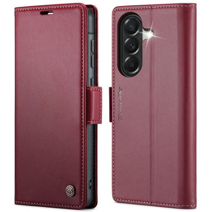CaseMe 023 Butterfly Buckle Litchi Texture RFID Anti-theft Leather Phone Case, For Galaxy A17 / A18, For Galaxy S26 FE 5G, For Galaxy S26+ 5G, For Galaxy S26 Ultra 5G, For Galaxy S26 5G, For Galaxy A57 5G, For Galaxy A37 5G, For Galaxy A27 5G