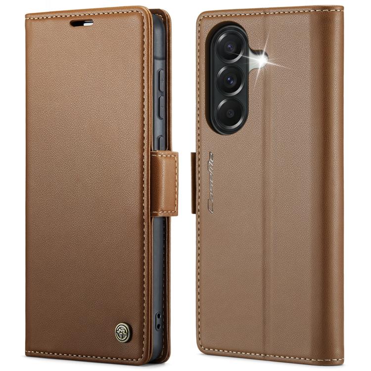 CaseMe 023 Butterfly Buckle Litchi Texture RFID Anti-theft Leather Phone Case, For Galaxy A17 / A18, For Galaxy S26 FE 5G, For Galaxy S26+ 5G, For Galaxy S26 Ultra 5G, For Galaxy S26 5G, For Galaxy A57 5G, For Galaxy A37 5G, For Galaxy A27 5G