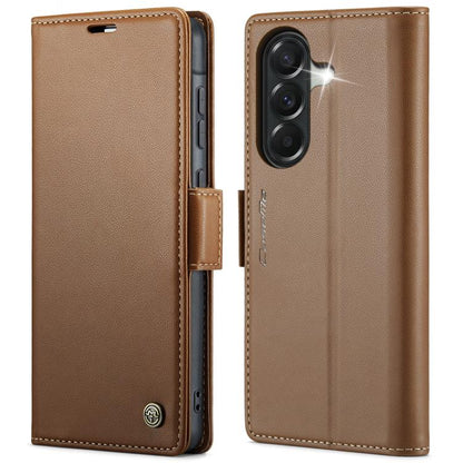 CaseMe 023 Butterfly Buckle Litchi Texture RFID Anti-theft Leather Phone Case, For Galaxy A17 / A18, For Galaxy S26 FE 5G, For Galaxy S26+ 5G, For Galaxy S26 Ultra 5G, For Galaxy S26 5G, For Galaxy A57 5G, For Galaxy A37 5G, For Galaxy A27 5G