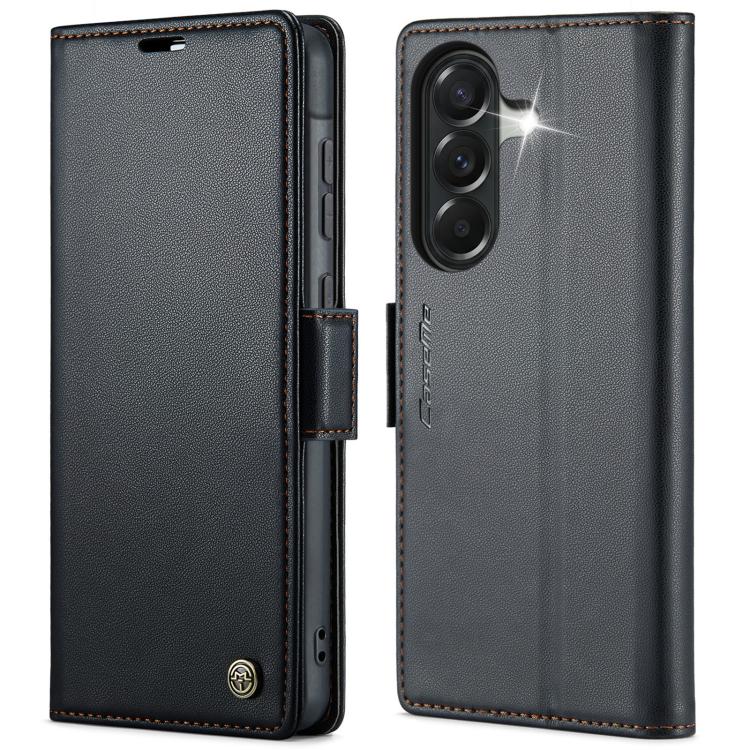 CaseMe 023 Butterfly Buckle Litchi Texture RFID Anti-theft Leather Phone Case, For Galaxy A17 / A18, For Galaxy S26 FE 5G, For Galaxy S26+ 5G, For Galaxy S26 Ultra 5G, For Galaxy S26 5G, For Galaxy A57 5G, For Galaxy A37 5G, For Galaxy A27 5G
